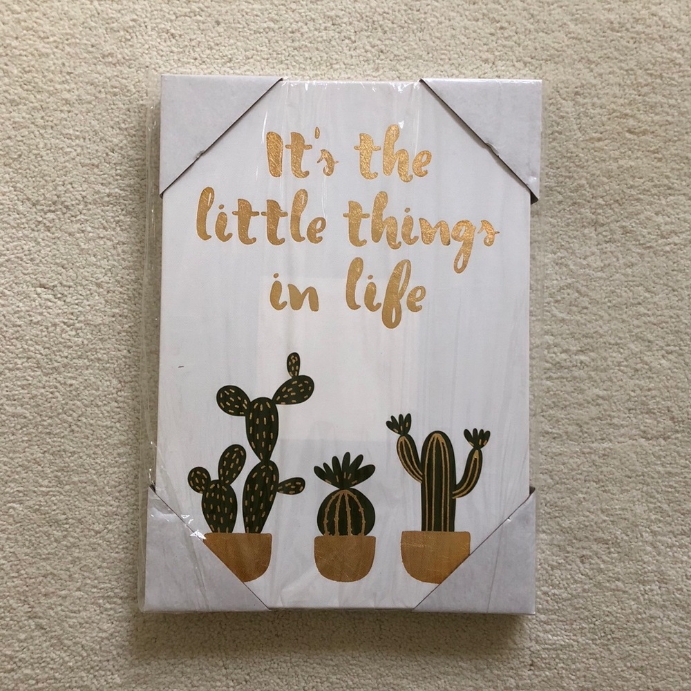 It’s the little things in life canvas